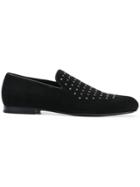Jimmy Choo Sloane Star Studded Loafers - Black