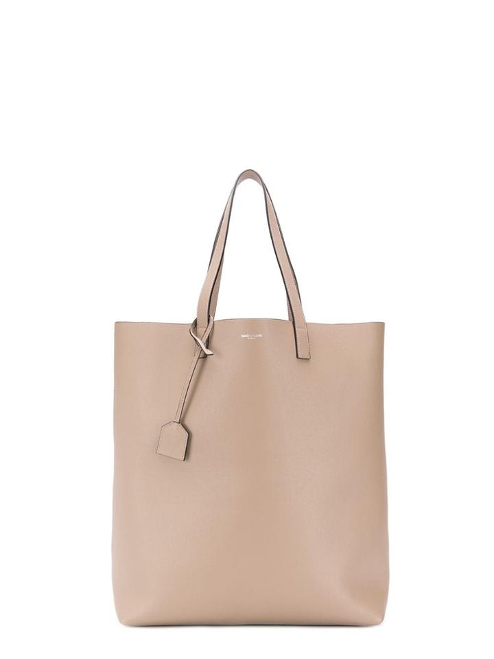 Saint Laurent Bold Shopping Tote - Neutrals