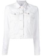 J Brand - Distressed Denim Jacket - Women - Cotton - M, White, Cotton