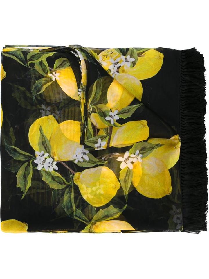 Dolce & Gabbana Citrus Print Scarf