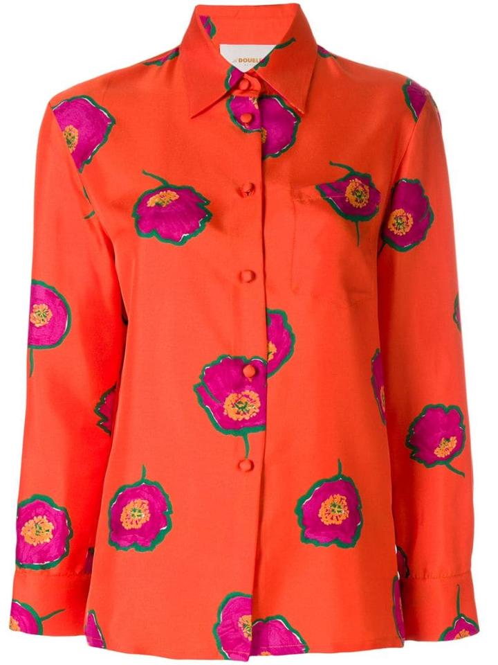 La Doublej Floral Print Shirt - Yellow