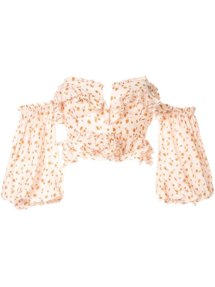 Acler Cropped Lintop Top - Neutrals