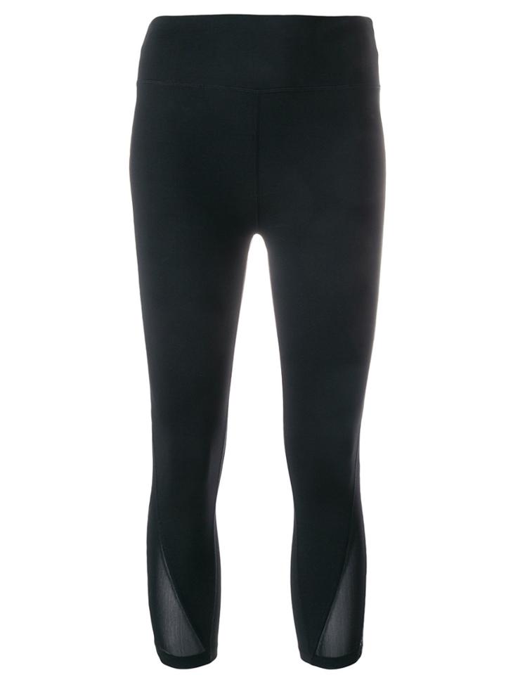 Dkny Cropped Track Trousers - Black