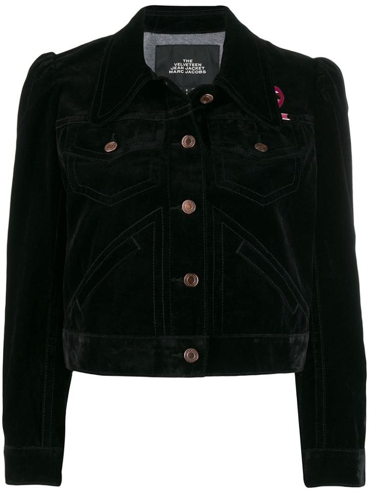 Marc Jacobs The Velveteen Jean Jacket - Black