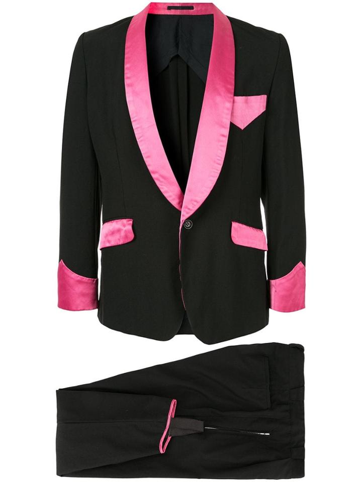 Comme Des Garçons Pre-owned Shawl Collar Suit - Black