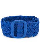 Yves Saint Laurent Vintage Woven Waist Belt, Women's, Size: 38, Blue