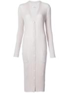 Maison Margiela Ribbed Maxi Cardigan - Nude & Neutrals