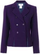 Yves Saint Laurent Pre-owned Double Breasted Jacket - Purple