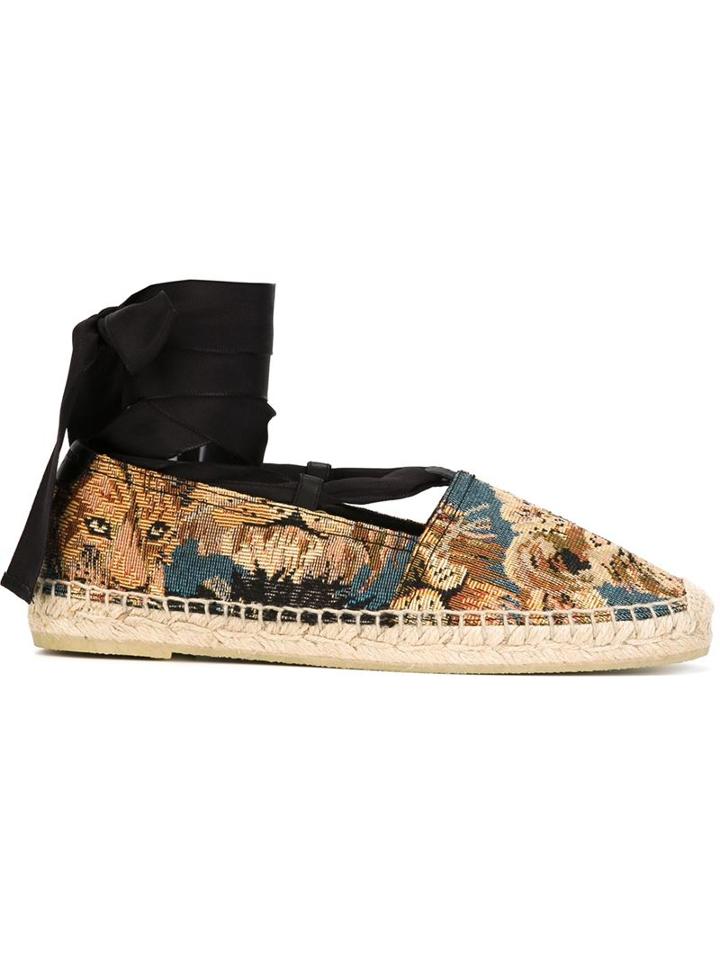 Saint Laurent Tiger Jacquard Espadrilles