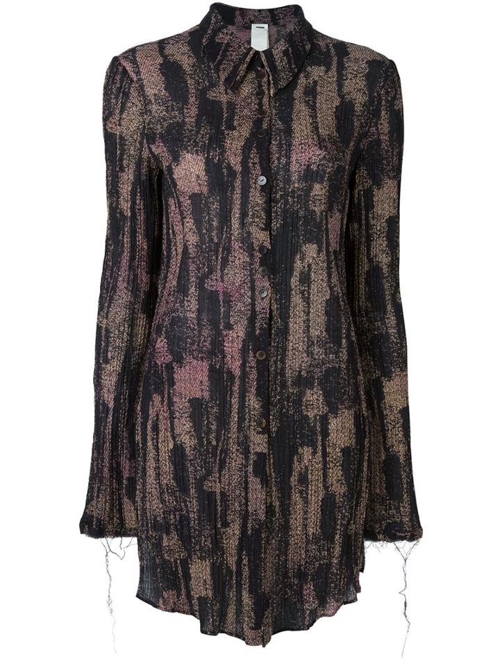 Damir Doma 'stradivari' Shirt, Women's, Size: Small, Black, Polyamide/virgin Wool