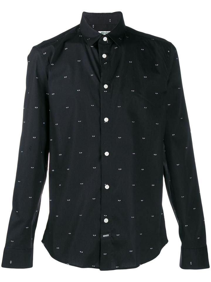 Kenzo Graphic Logo Print Shirt - Black