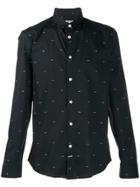 Kenzo Graphic Logo Print Shirt - Black