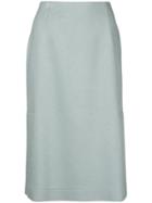 Ermanno Scervino Straight-fit Midi Skirt - Blue