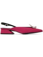 Yuul Yie Ring Detail Slingback Pumps - Pink