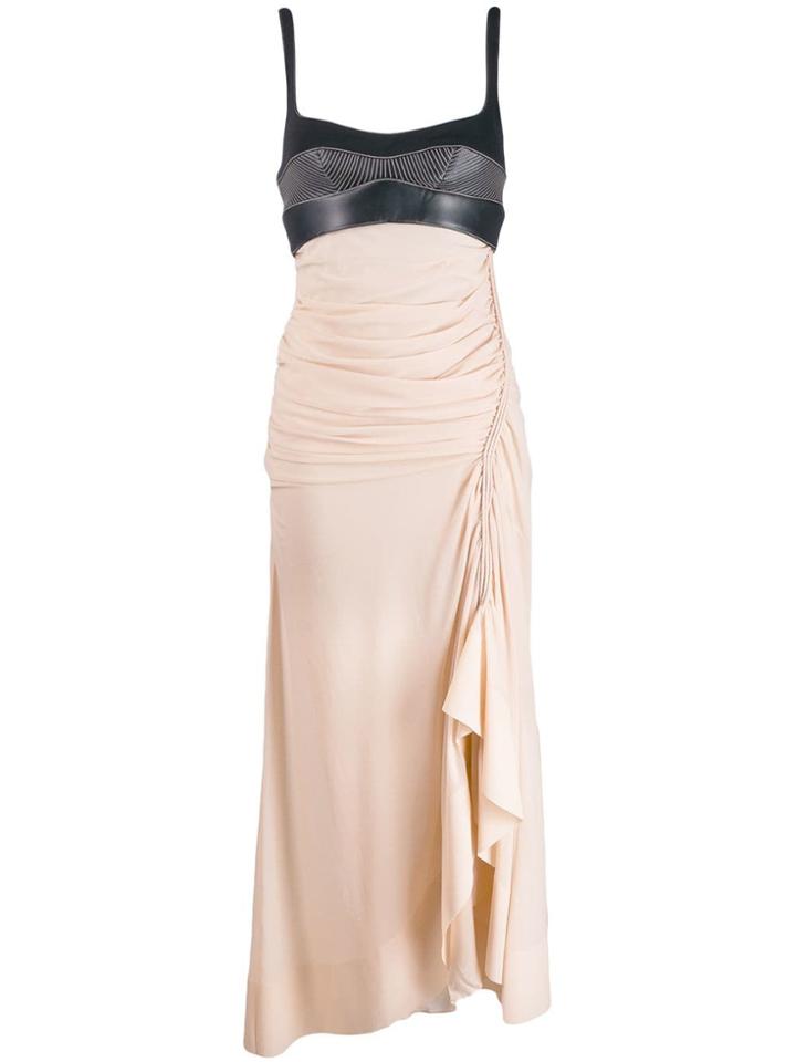 Mugler Two Tone Midi Dress - Pink