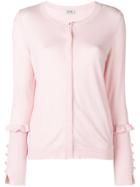 Liu Jo Pearl Details Cardigan - Pink & Purple