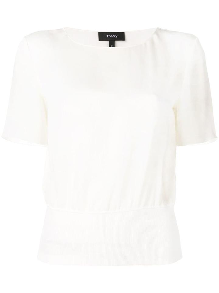 Theory Short Sleeve Top - White