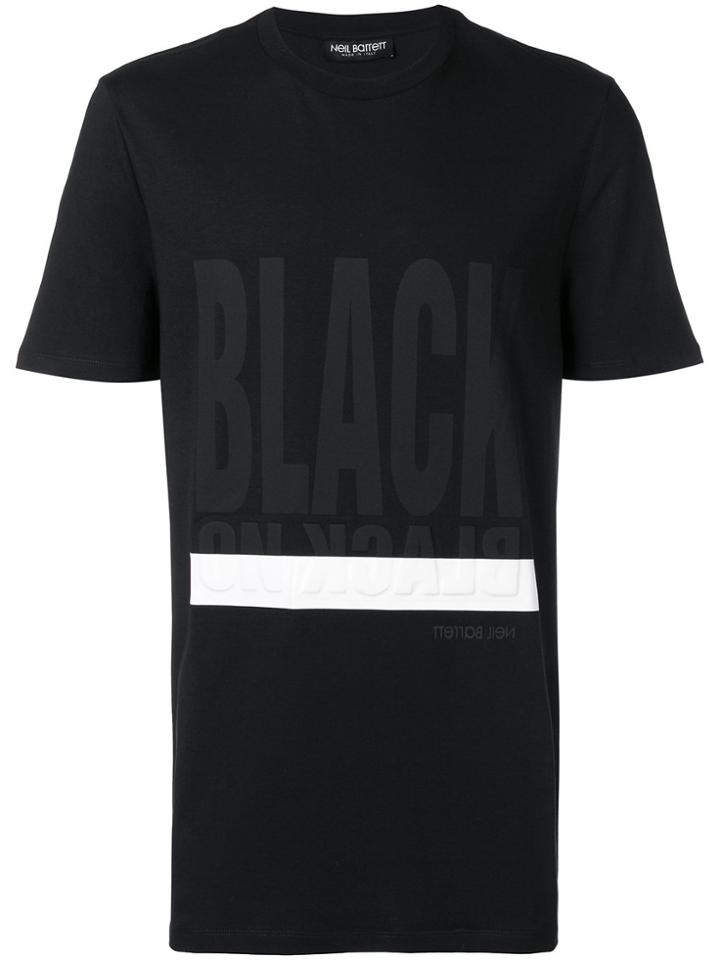 Neil Barrett Contrast Short-sleeve T-shirt - Black