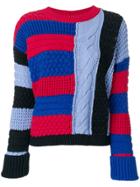 Tommy Hilfiger Contast Knit Sweater - Blue