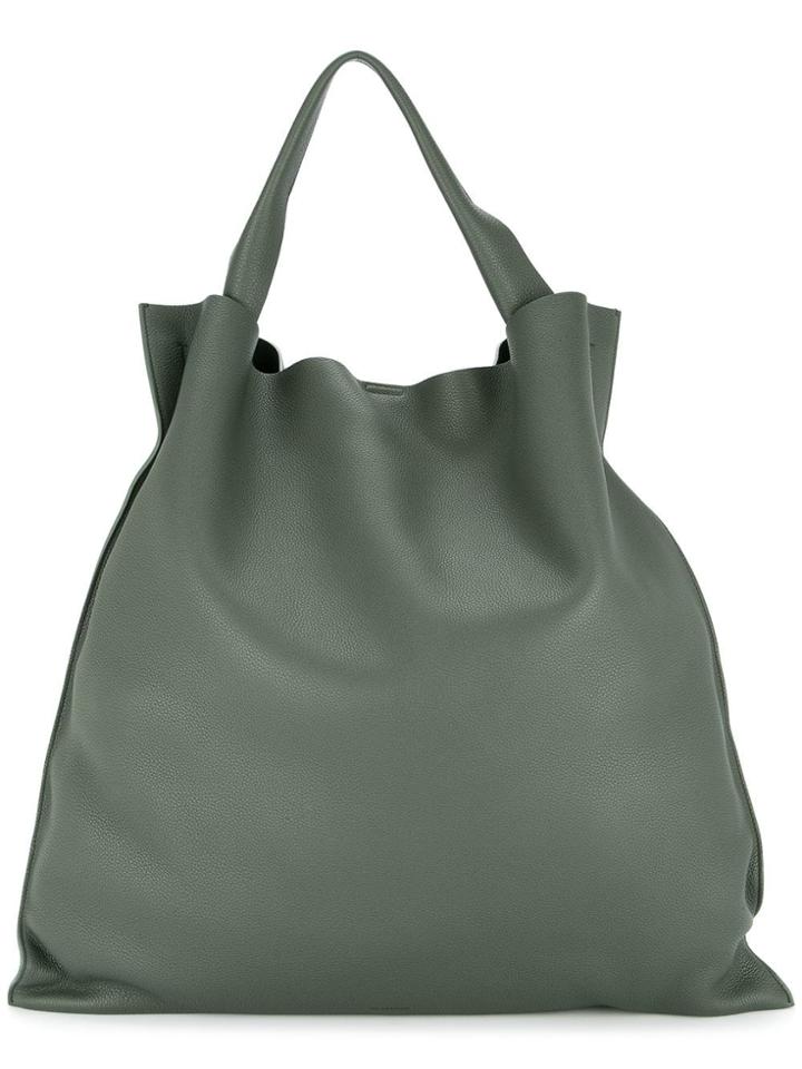 Jil Sander Slouchy Tote - Green
