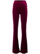 Norma Kamali Boot Cut Trousers - Red