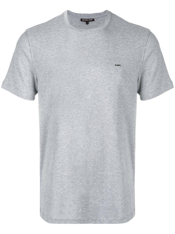 Michael Kors Heathered T-shirt, Men's, Size: Xl, Grey, Cotton