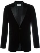 Saint Laurent 'iconic Le Smoking 70's' Velvet Blazer, Men's, Size: 52, Brown, Silk/cotton/cupro/viscose