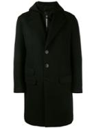 Neil Barrett Layered Coat, Men's, Size: 50, Wool/polyamide/viscose/cotton