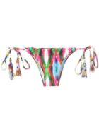 Blue Man Printed Bikini Bottoms, Women's, Size: Gg, Polyamide/spandex/elastane