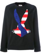 Iceberg - Logo Appliqué Sweatshirt - Women - Cotton/polyamide/spandex/elastane - 40, Women's, Black, Cotton/polyamide/spandex/elastane
