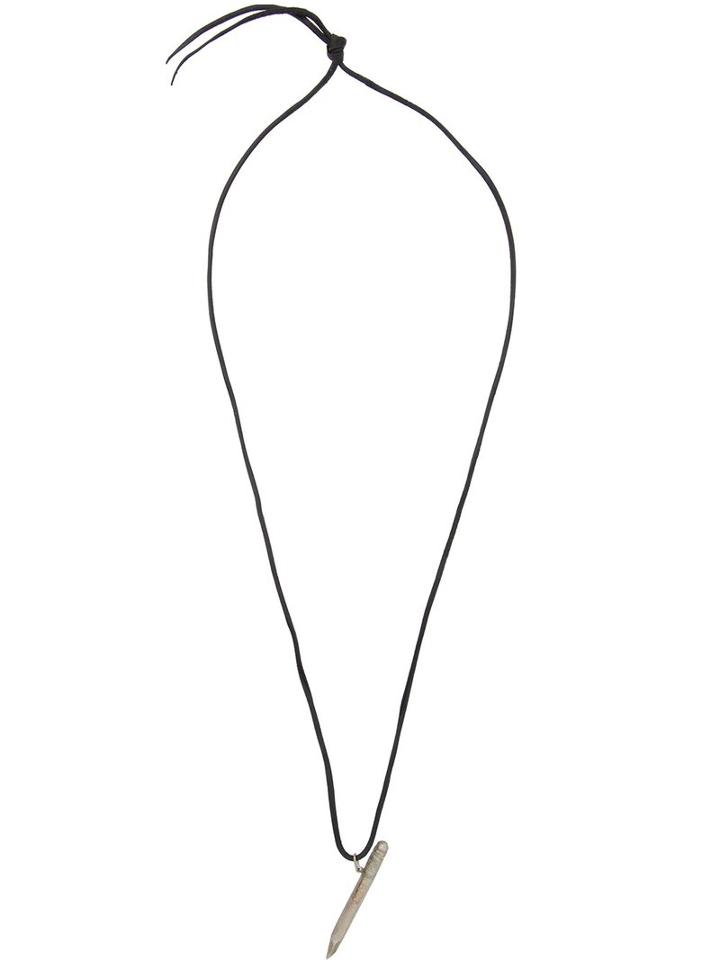 Ma+ Pencil Necklace, Adult Unisex, Black