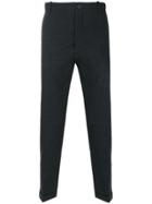 Closed Cropped Trousers - Grey