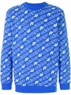 Adidas Monogram Logo Sweatshirt - Blue
