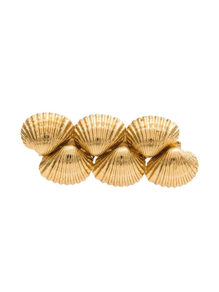 Tohum Puka Shell Hair Slide Trio - Metallic