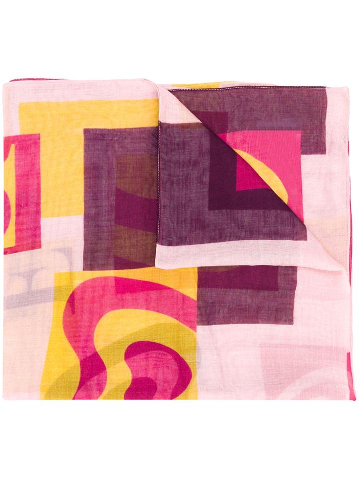 Escada Sport Logo Scarf - Pink