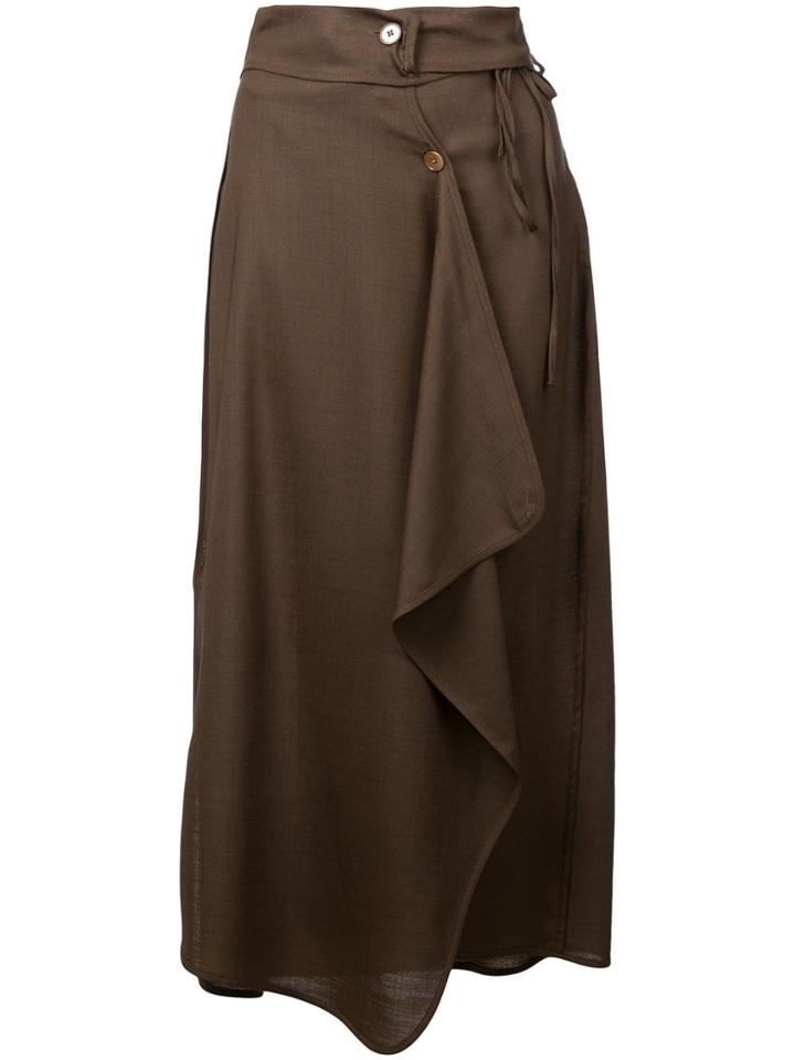 Lemaire Draped Skirt - Blue