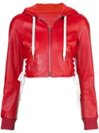 Red Valentino Cropped Hooded Jacket