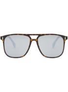 Fendi Eyewear Oversized Frame Sunglasses - Brown