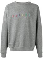 Gosha Rubchinskiy - Embroidered Sweatshirt - Men - Cotton - S, Grey, Cotton