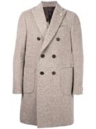 Lardini Double Breasted Coat - Nude & Neutrals
