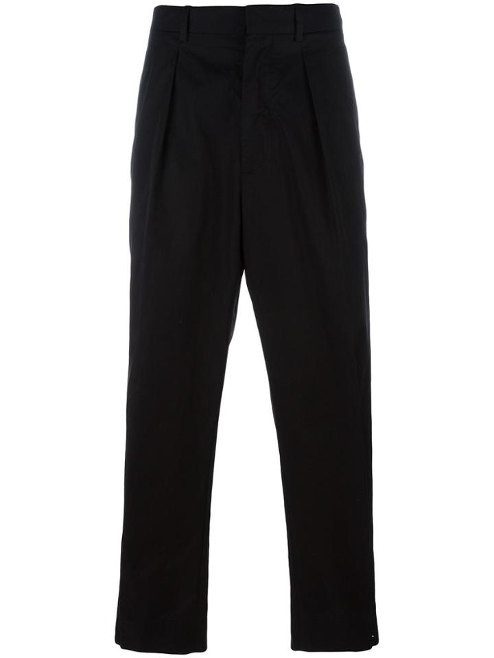 Marni Button Cuff Trousers - Black