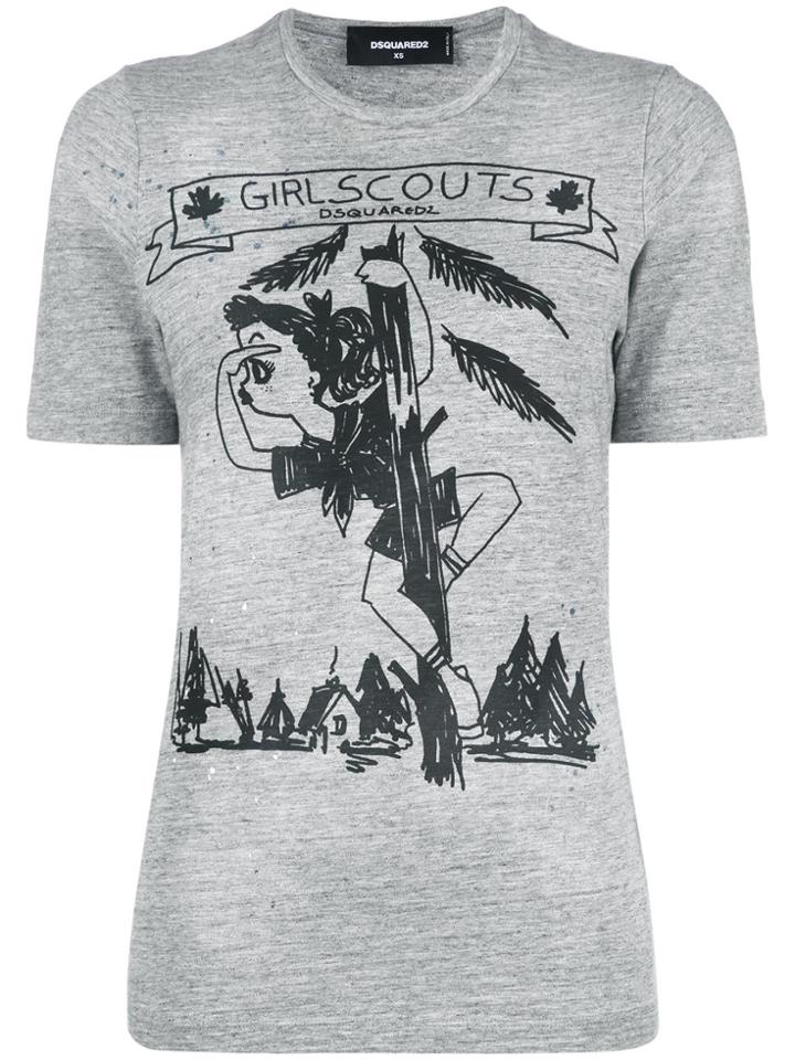 Dsquared2 Girl Scouts T-shirt - Grey