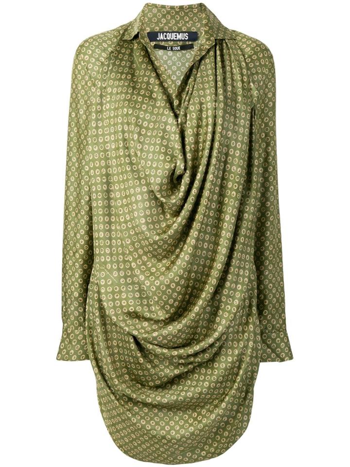 Jacquemus Jacquemus 184dr0518433543 Green Polka Dots Natural