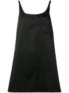 Prada Triangle Logo Mini Dress - Black
