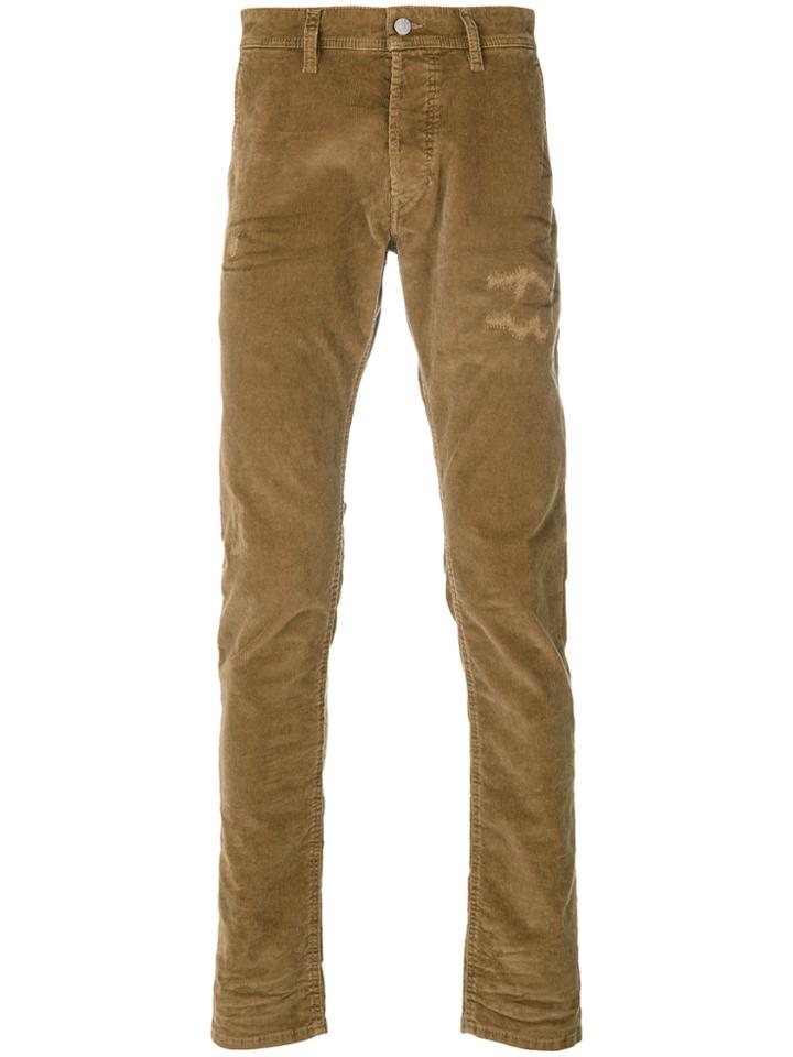 Diesel Distressed Trousers - Brown