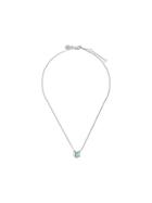 V Jewellery Green Chrysler Necklace - Silver