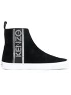 Kenzo Logo Printed Sneakers - Black