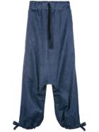 Lost & Found Ria Dunn Dropped Crotch Trousers - Blue