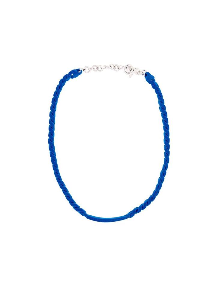 Mm6 Maison Margiela Chain Necklace, Women's, Blue
