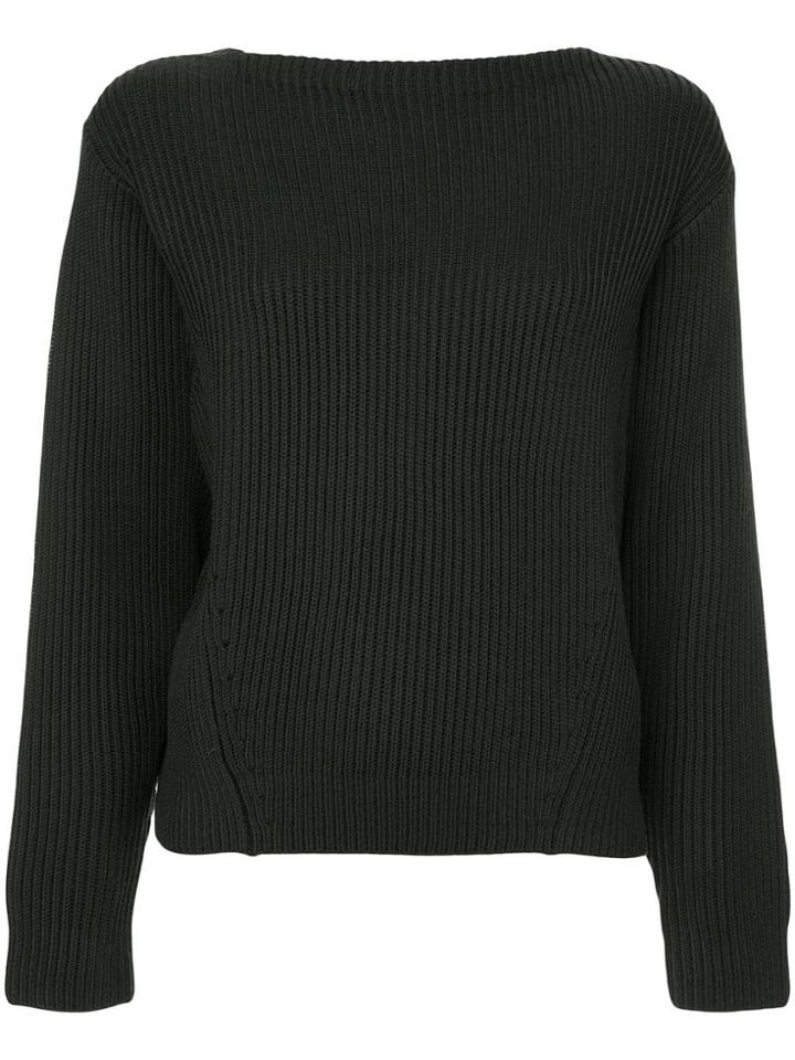 Des Prés High Low Hem Jumper - Grey